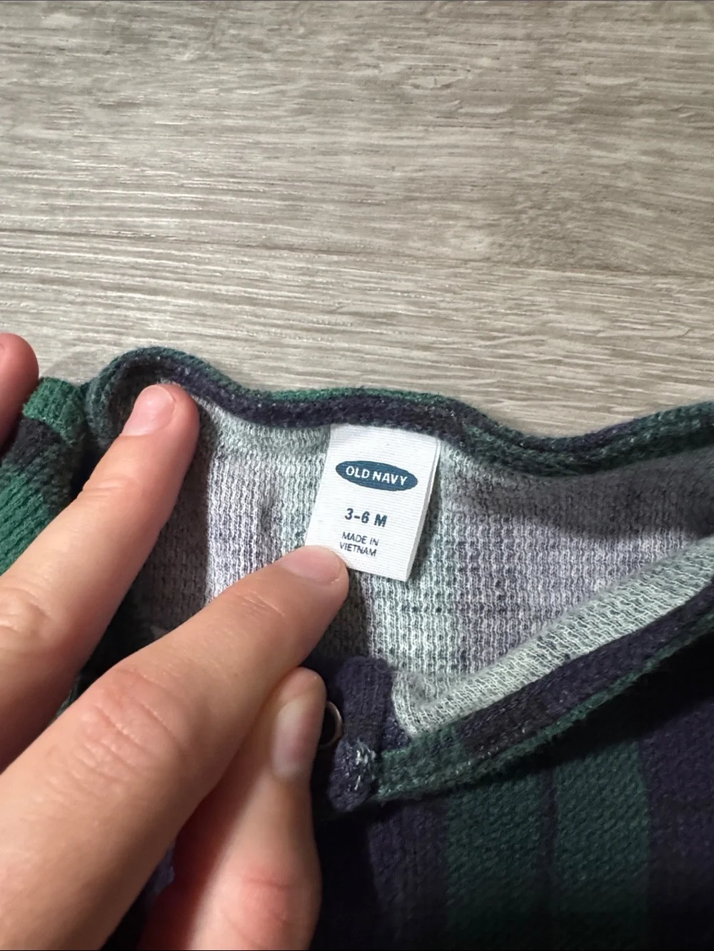Old Navy Flannel Print Onesie